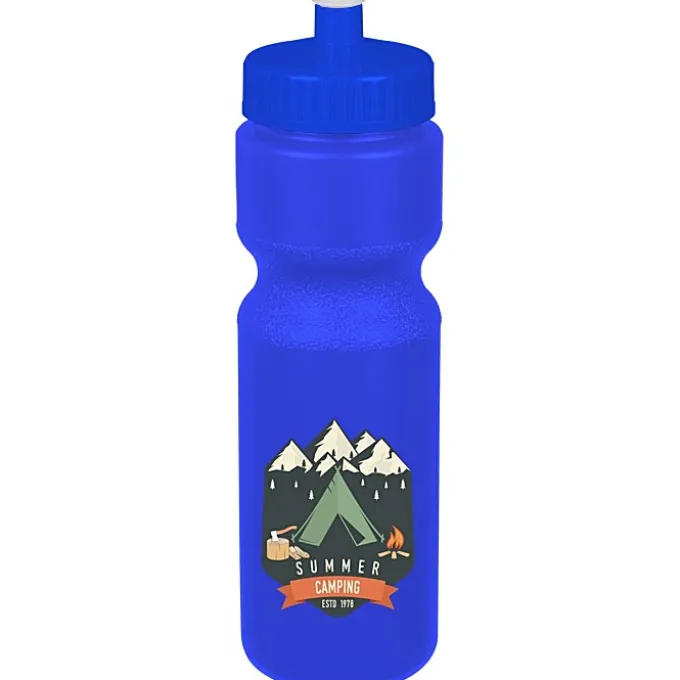 Sport Bottle with Push Pull Lid - 28 oz - Colors - Full Color