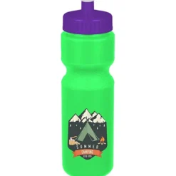 Sport Bottle with Push Pull Lid - 28 oz - Colors - Full Color