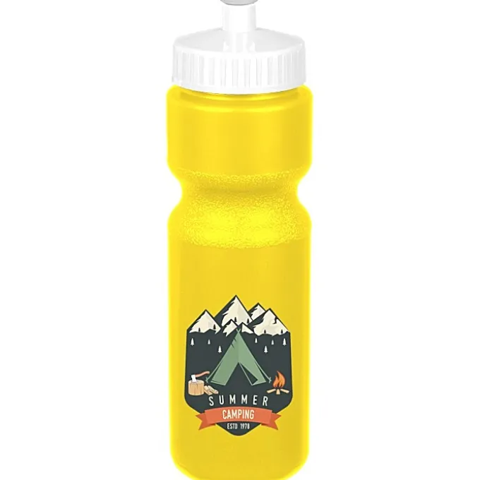 Sport Bottle with Push Pull Lid - 28 oz - Colors - Full Color