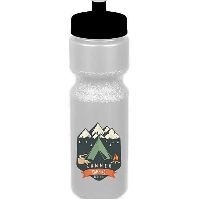 Sport Bottle with Push Pull Lid - 28 oz - Colors - Full Color