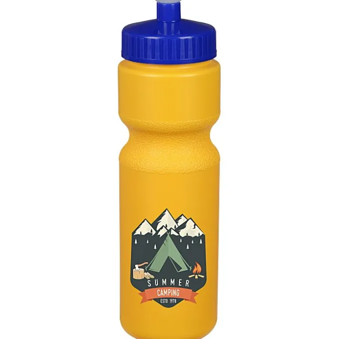 Sport Bottle with Push Pull Lid - 28 oz - Colors - Full Color