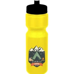 Sport Bottle with Push Pull Lid - 28 oz - Colors - Full Color