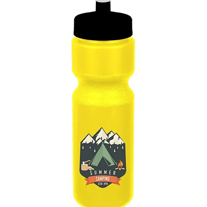 Sport Bottle with Push Pull Lid - 28 oz - Colors - Full Color