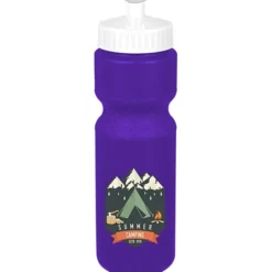 Sport Bottle with Push Pull Lid - 28 oz - Colors - Full Color