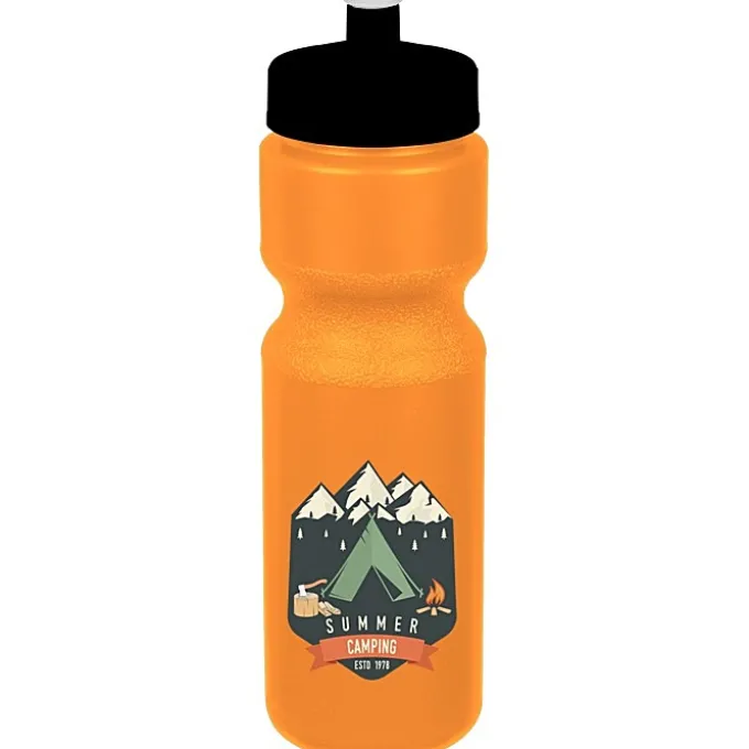 Sport Bottle with Push Pull Lid - 28 oz - Colors - Full Color