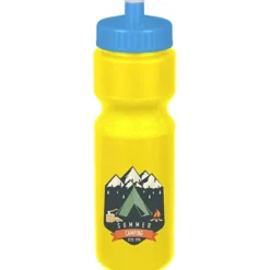 Sport Bottle with Push Pull Lid - 28 oz - Colors - Full Color