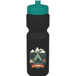 Sport Bottle with Push Pull Lid - 28 oz - Colors - Full Color