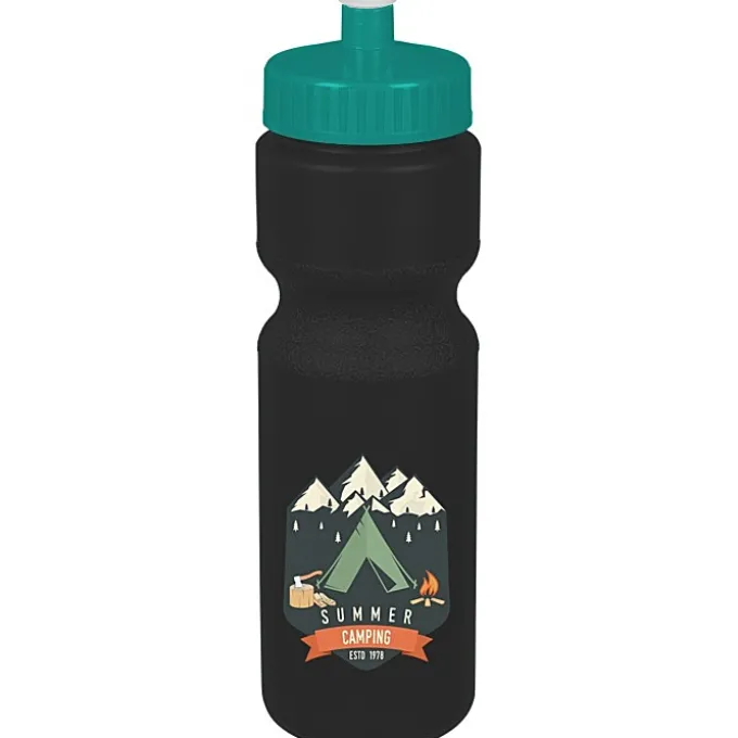 Sport Bottle with Push Pull Lid - 28 oz - Colors - Full Color