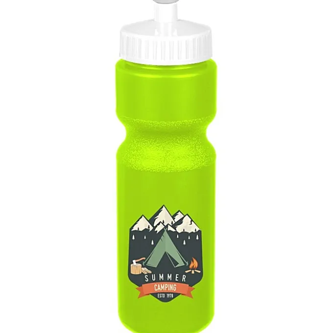 Sport Bottle with Push Pull Lid - 28 oz - Colors - Full Color