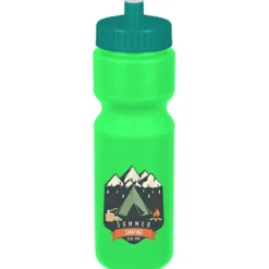 Sport Bottle with Push Pull Lid - 28 oz - Colors - Full Color