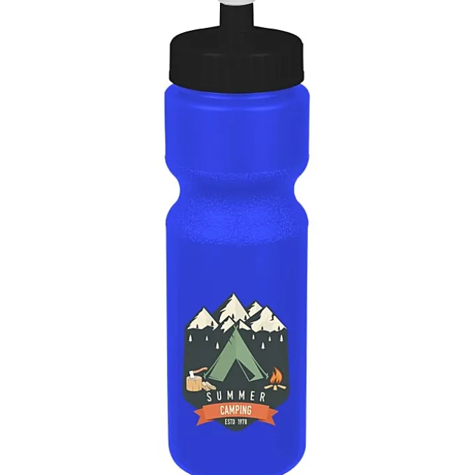 Sport Bottle with Push Pull Lid - 28 oz - Colors - Full Color