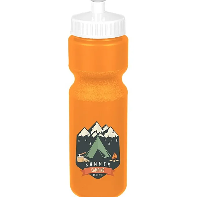 Sport Bottle with Push Pull Lid - 28 oz - Colors - Full Color