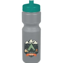 Sport Bottle with Push Pull Lid - 28 oz - Colors - Full Color