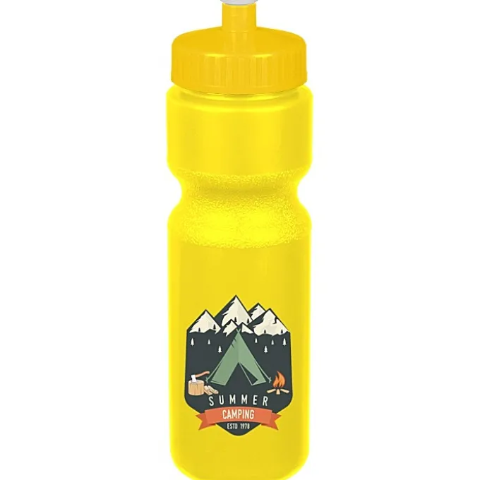 Sport Bottle with Push Pull Lid - 28 oz - Colors - Full Color