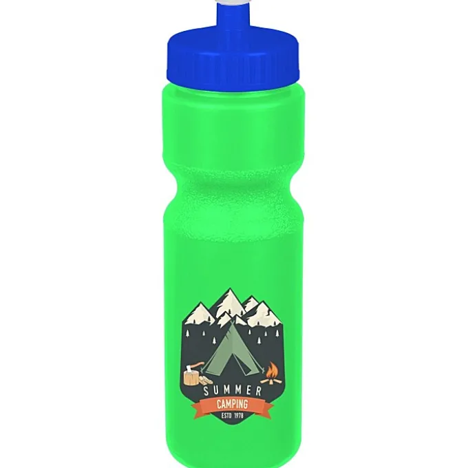 Sport Bottle with Push Pull Lid - 28 oz - Colors - Full Color