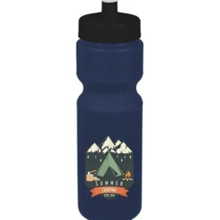 Sport Bottle with Push Pull Lid - 28 oz - Colors - Full Color