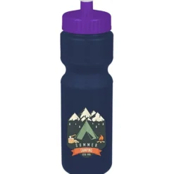 Sport Bottle with Push Pull Lid - 28 oz - Colors - Full Color