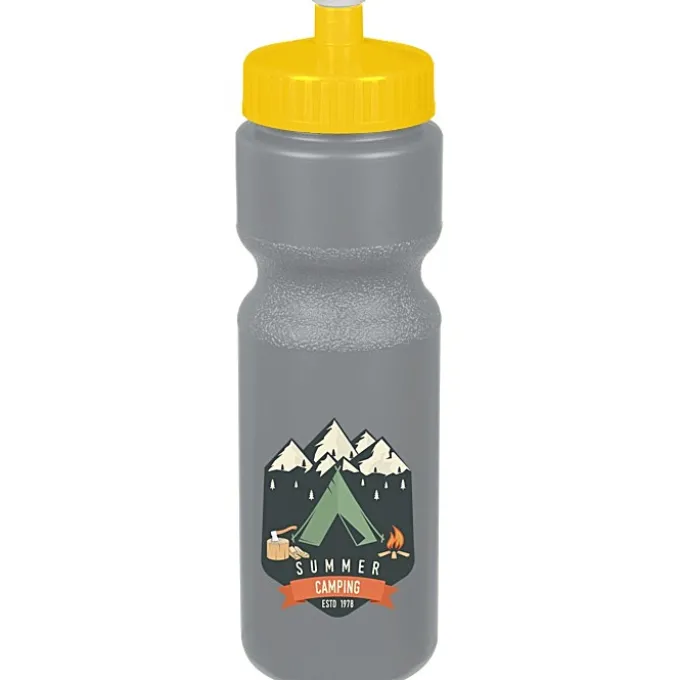 Sport Bottle with Push Pull Lid - 28 oz - Colors - Full Color