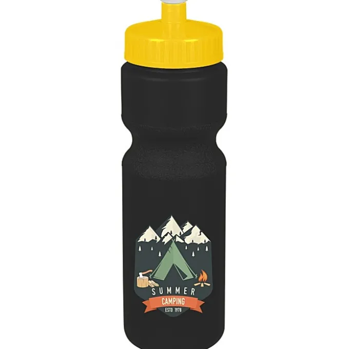 Sport Bottle with Push Pull Lid - 28 oz - Colors - Full Color