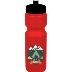 Sport Bottle with Push Pull Lid - 28 oz - Colors - Full Color