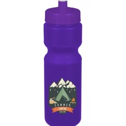 Sport Bottle with Push Pull Lid - 28 oz - Colors - Full Color