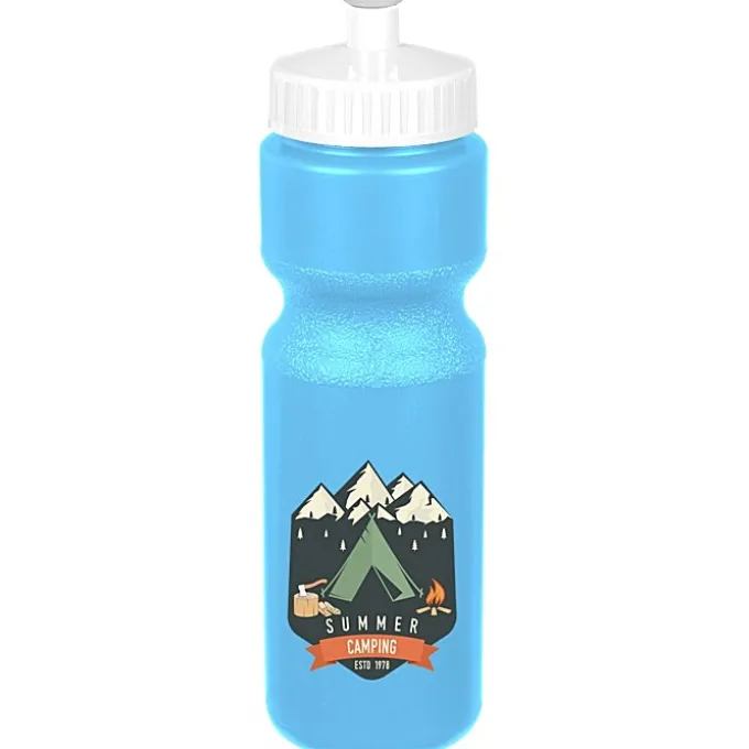 Sport Bottle with Push Pull Lid - 28 oz - Colors - Full Color