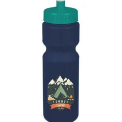 Sport Bottle with Push Pull Lid - 28 oz - Colors - Full Color