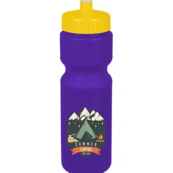 Sport Bottle with Push Pull Lid - 28 oz - Colors - Full Color