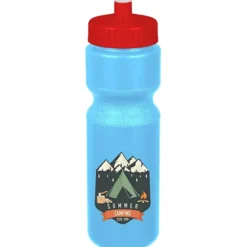 Sport Bottle with Push Pull Lid - 28 oz - Colors - Full Color
