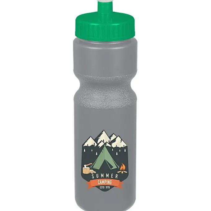 Sport Bottle with Push Pull Lid - 28 oz - Colors - Full Color