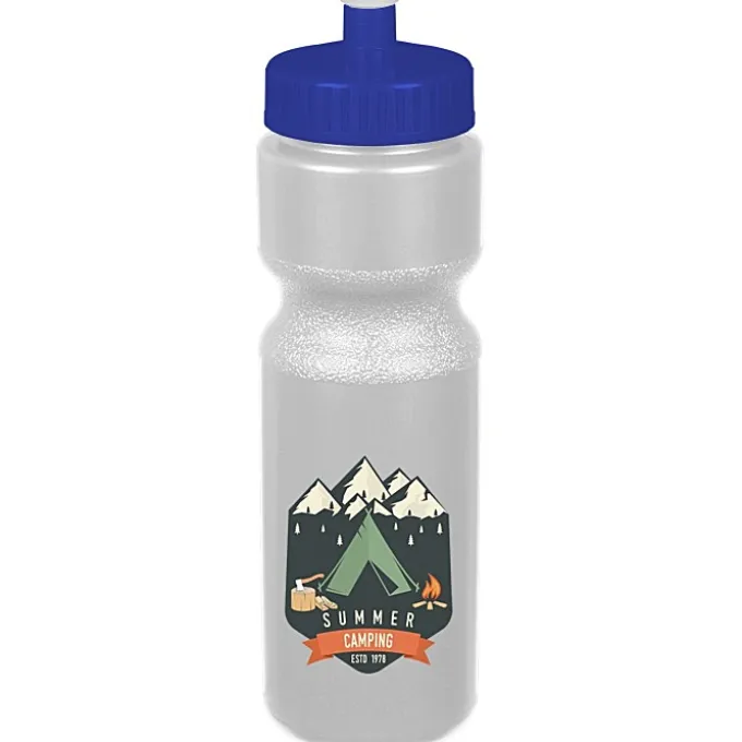Sport Bottle with Push Pull Lid - 28 oz - Colors - Full Color