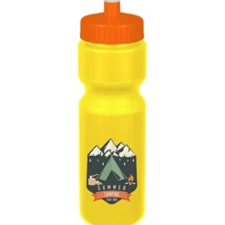 Sport Bottle with Push Pull Lid - 28 oz - Colors - Full Color