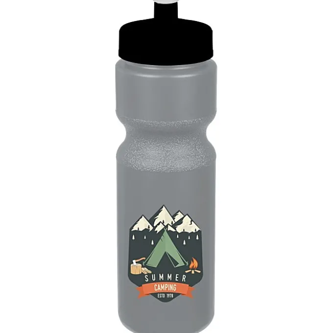Sport Bottle with Push Pull Lid - 28 oz - Colors - Full Color