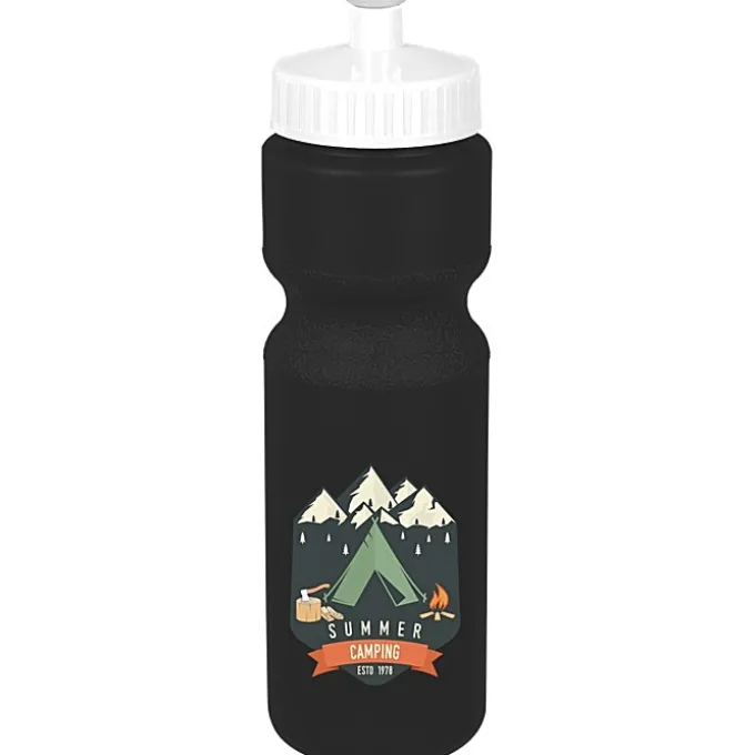 Sport Bottle with Push Pull Lid - 28 oz - Colors - Full Color