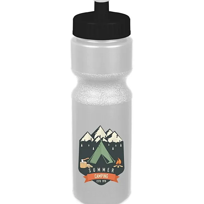 Sport Bottle with Push Pull Lid - 28 oz - Colors - Full Color