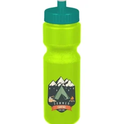 Sport Bottle with Push Pull Lid - 28 oz - Colors - Full Color