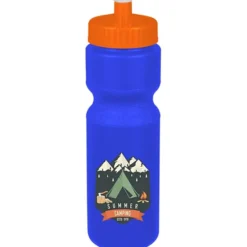 Sport Bottle with Push Pull Lid - 28 oz - Colors - Full Color