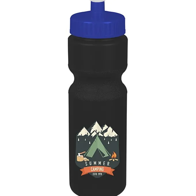 Sport Bottle with Push Pull Lid - 28 oz - Colors - Full Color