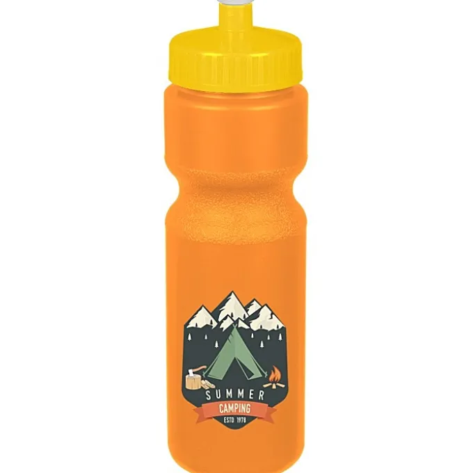 Sport Bottle with Push Pull Lid - 28 oz - Colors - Full Color