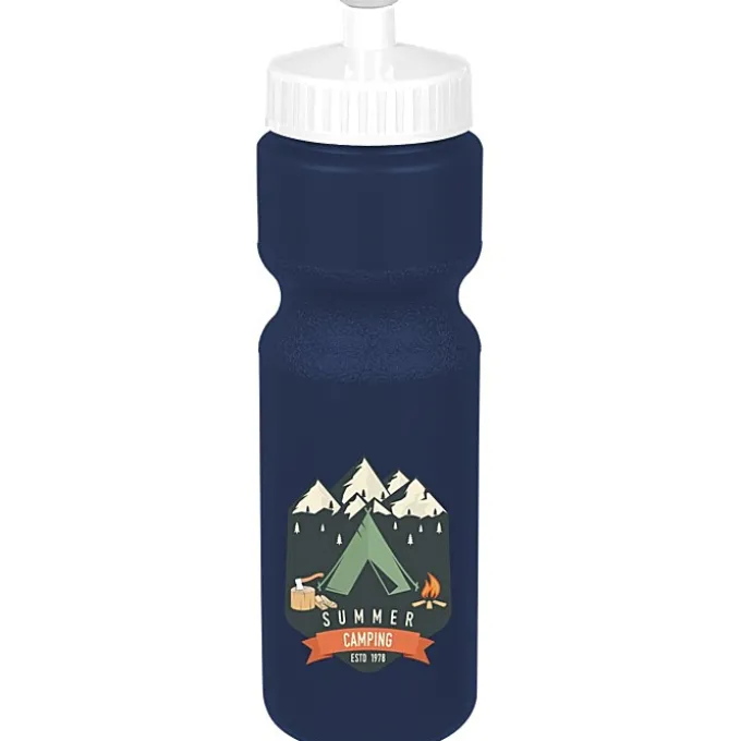 Sport Bottle with Push Pull Lid - 28 oz - Colors - Full Color