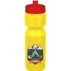 Sport Bottle with Push Pull Lid - 28 oz - Colors - Full Color