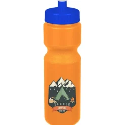 Sport Bottle with Push Pull Lid - 28 oz - Colors - Full Color