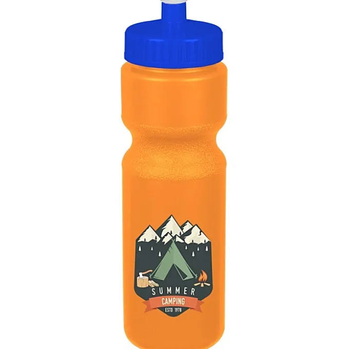 Sport Bottle with Push Pull Lid - 28 oz - Colors - Full Color