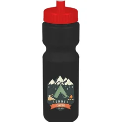 Sport Bottle with Push Pull Lid - 28 oz - Colors - Full Color