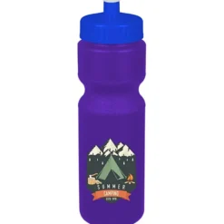 Sport Bottle with Push Pull Lid - 28 oz - Colors - Full Color