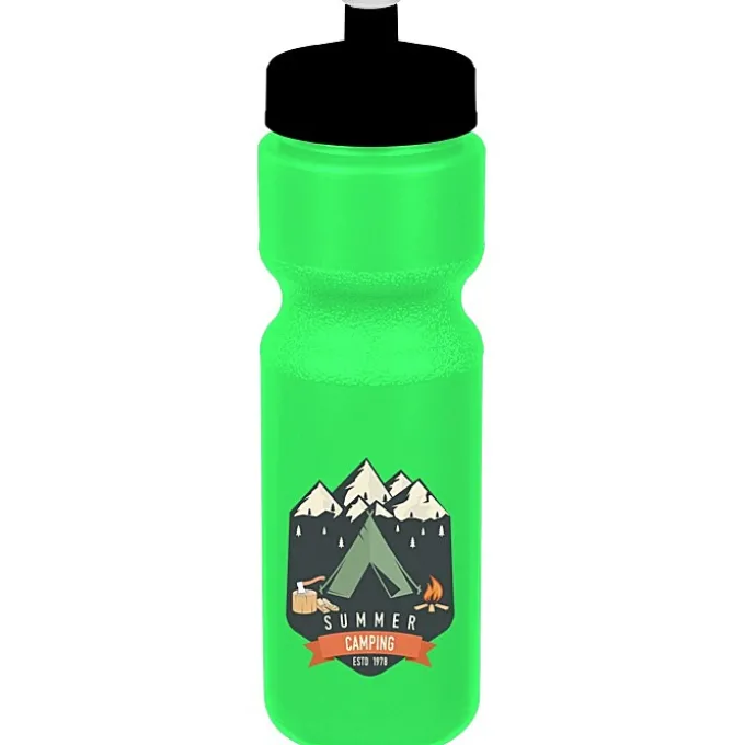 Sport Bottle with Push Pull Lid - 28 oz - Colors - Full Color
