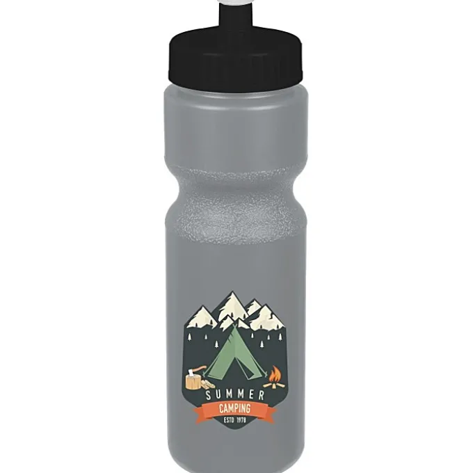 Sport Bottle with Push Pull Lid - 28 oz - Colors - Full Color