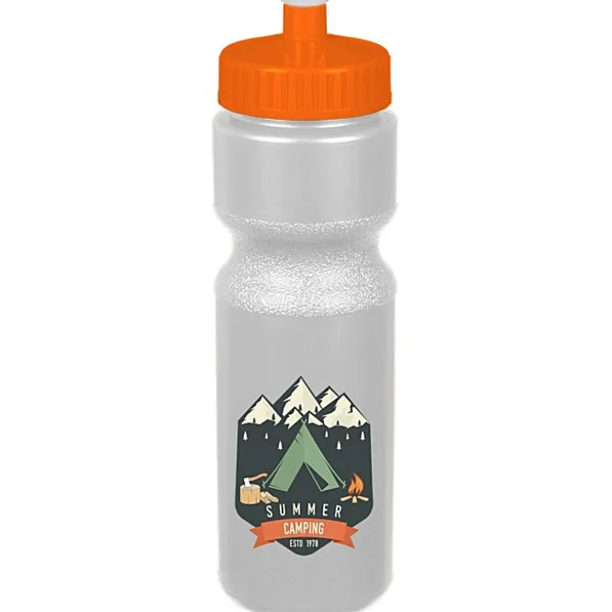 Sport Bottle with Push Pull Lid - 28 oz - Colors - Full Color
