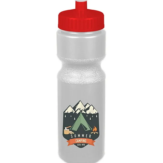 Sport Bottle with Push Pull Lid - 28 oz - Colors - Full Color