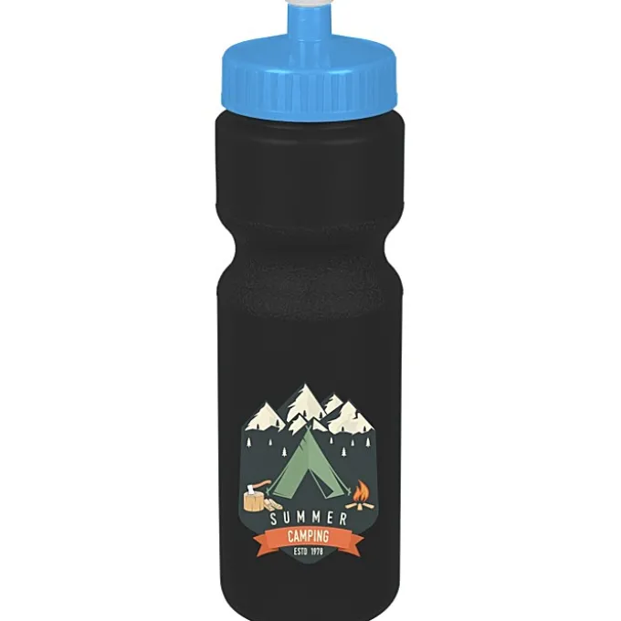 Sport Bottle with Push Pull Lid - 28 oz - Colors - Full Color